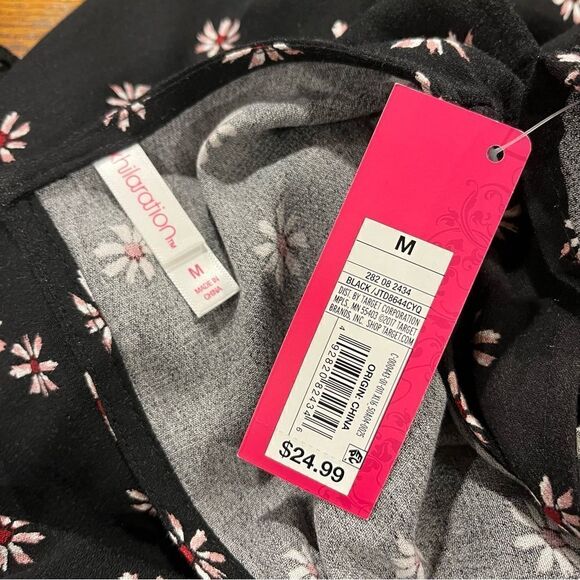 Floral cold shoulder short sleeve loose fit dress - Picture 10 of 13